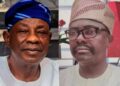 Alhaji Kola Animasaun and Oluwadamilare campaigning for Oyo League of Veteran Journalists chairmanship in Ibadan.