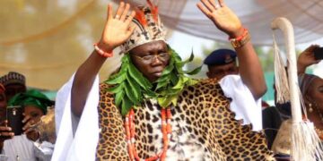 Aare Ona Kakanfo Gani Adams at a Yoruba regional security summit addressing traditional leaders.
