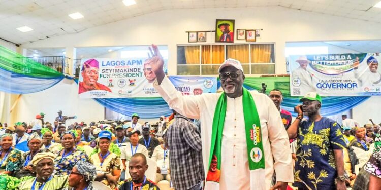 Hon. Adedeji Dhikrullahi Stanley Olajide presenting official Democracy Day press release