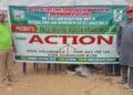 Officials leading an anti-drug campaign to educate residents on substance abuse at Gwagwalada Market.