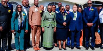 Invest in Africa Trade Expo 2026 summit floor in Swakopmund Namibia.