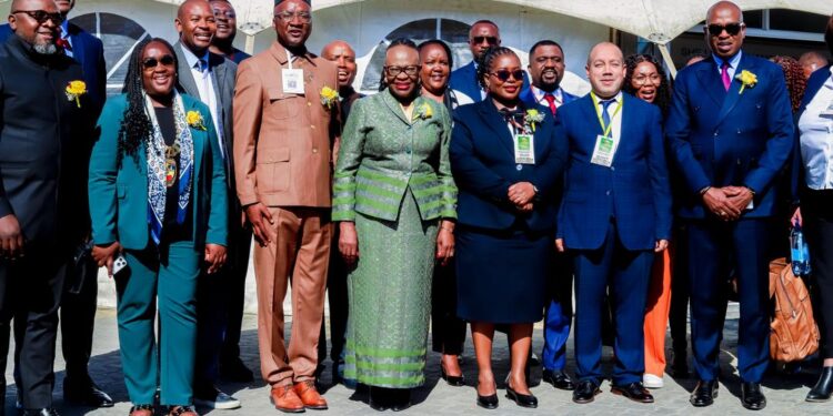 Invest in Africa Trade Expo 2026 summit floor in Swakopmund Namibia.