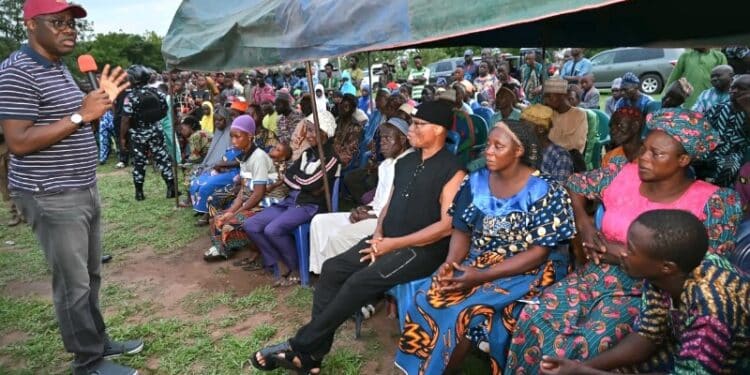 Governor Seyi Makinde on the Oriire school kidnapping victims