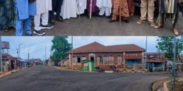 Oyo traditional rulers on Seyi Makinde Road Infrastructure Drive in Oyo State