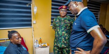 Seyi Makinde at Army Hospital for Oyo School Rescue