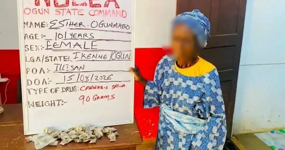 101-year-old great-grandma arrested for selling cannabis in Ogun State