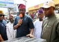 Governor Seyi Makinde commissioning local governments projects at Bodija Market Ibadan
