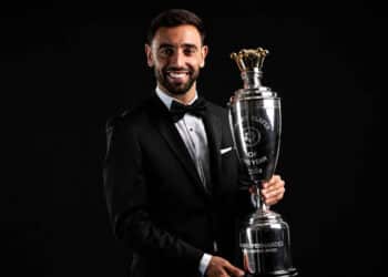 PFA Men Player Of The Year Bruno Fernandes Wins Award Hat-Trick