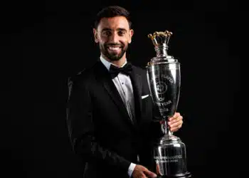 PFA Men Player Of The Year Bruno Fernandes Wins Award Hat-Trick