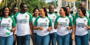 USOSAN Fitness Walk event in Ibadan
