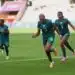 Nigeria’s Falconets celebrate their 3–0 victory over England in the FIFA U-20 Women’s World Cup Round of 16.