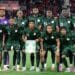 Official Nigeria AFCON qualifier roster infographic featuring Super Eagles forwards Taiwo Awoniyi and Ademola Lookman