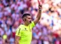 Madrid Derby referee suspended Miguel Angel Ortiz Arias officiating during La Liga match between Real Madrid and Atletico Madrid.