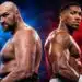 Anthony Joshua vs Fury confirmed faceoff preview graphic for the December 11 heavyweight showdown.
