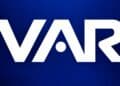 VAR monitor at a Premier League football match displaying an offside review