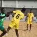 Nigeria Super Sand Eagles and Ghana Black Sharks competing in the 2026 Beach Soccer AFCON qualifier in Kaduna
