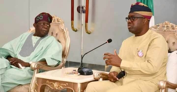 Bola Tinubu with Engr Seyi Makinde on NLNG Dividends