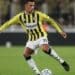 Mason Greenwood celebrates scoring for Fenerbahçe against Slavia Prague in their 2-2 Champions League draw.